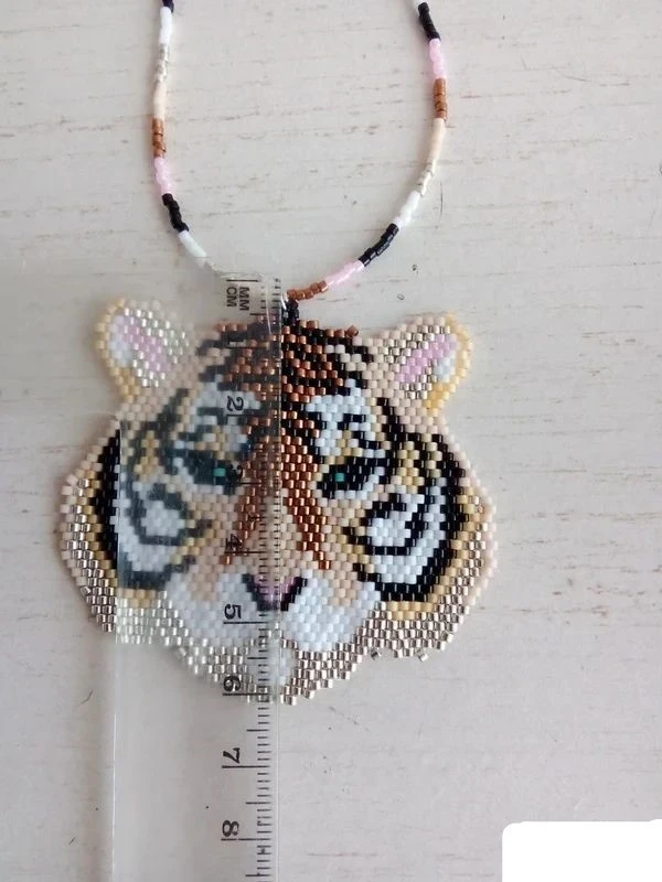 Colar "tigre" em miçangas miyuki – photo 4